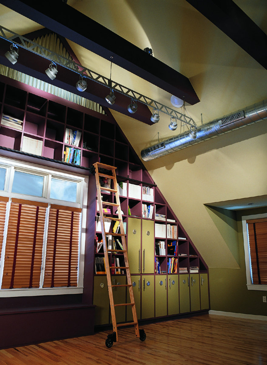 Boonton NJ, loft style, open office library