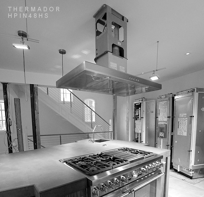 Thermador kitchen island exhaust hood